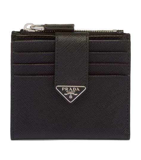 prada card holder man|Prada men's bifold wallet.